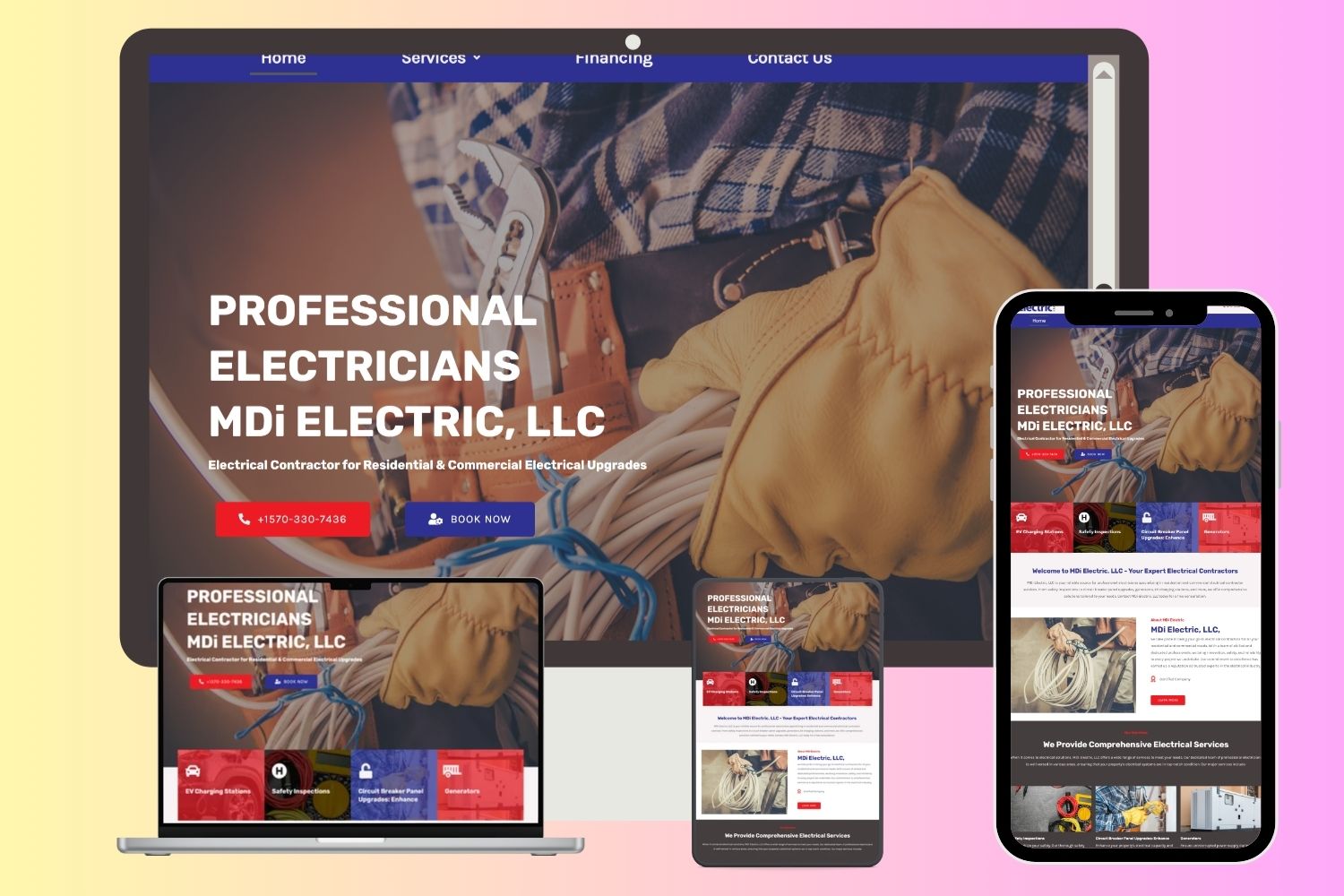 Home electrical website portifolio