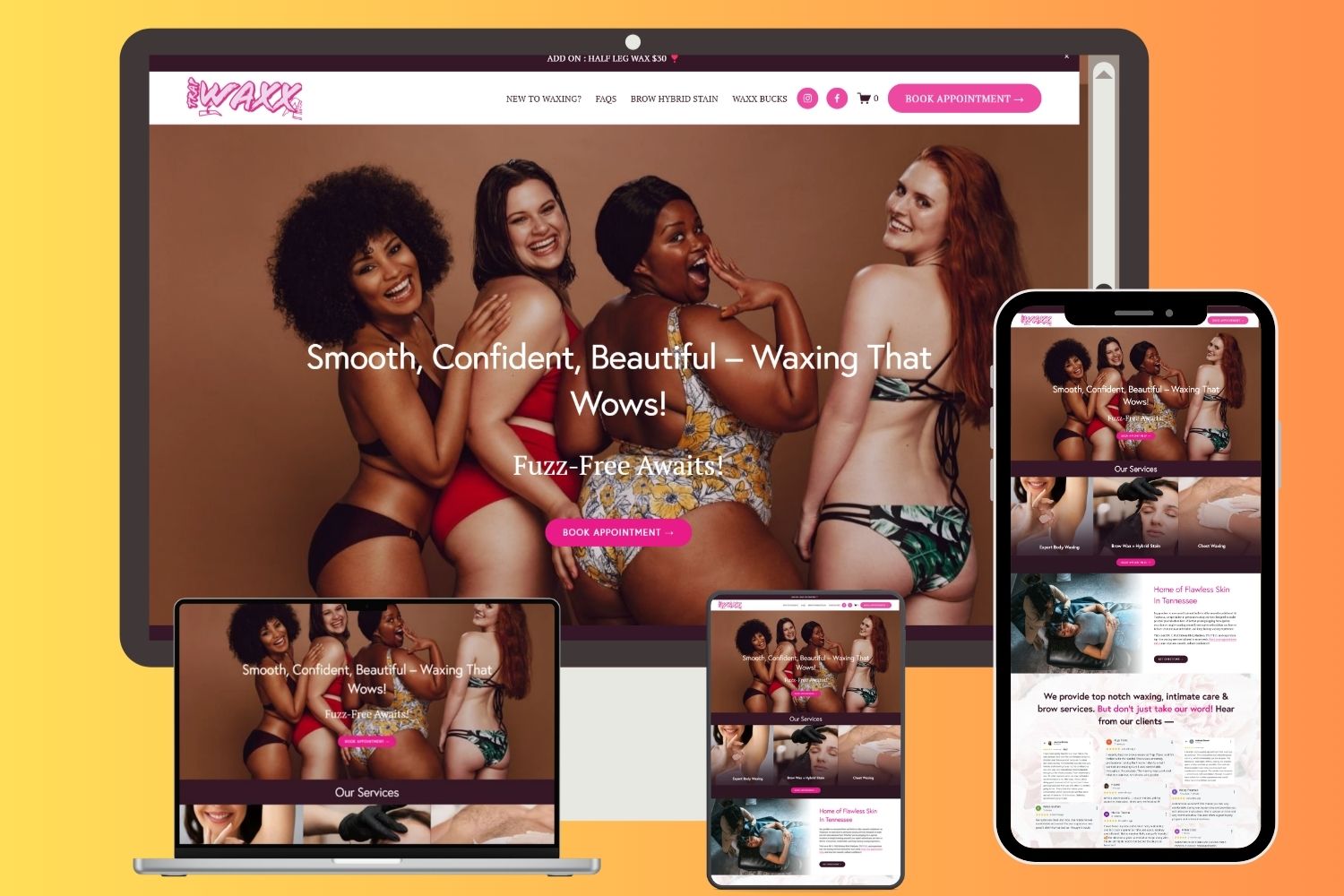 Home spa website